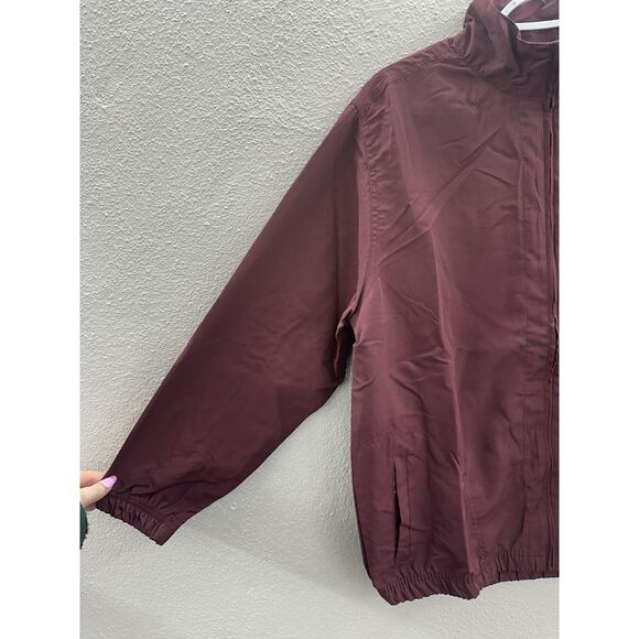 The Paragon Womens Two Piece Pant Set Size XL Maroon Jacket Pants Trackset - Picture 4 of 16